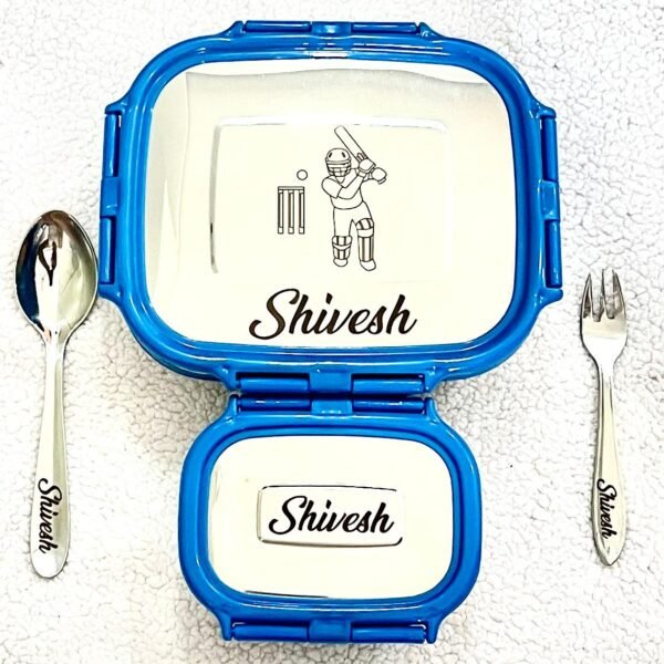 personalised-steel-lunch-box-for-kids-large-tiffin-set-cutlery