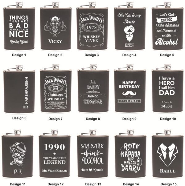 customized-hip-flask-set-with-4-shot-glasses
