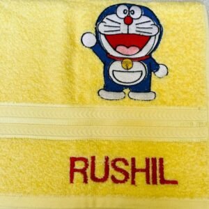 personalised-kids-doraemon-cotton-bath-towel-gift-set-in-450-gsm-copy