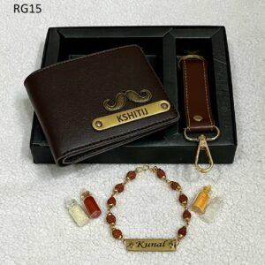 personalised-rudraksh-bracelet-rakhi-with-wallet-keychain-combo